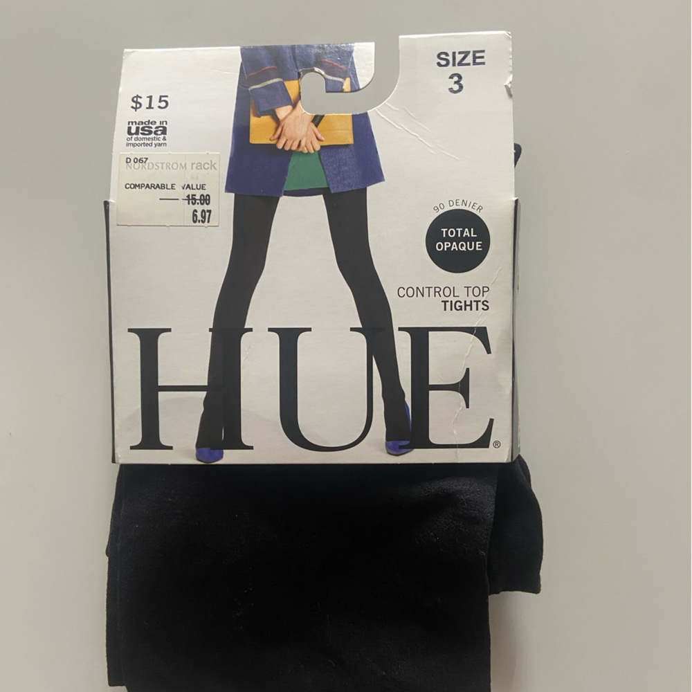 Hue control top tights NWT